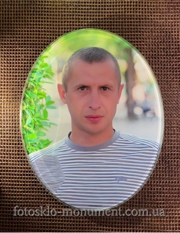 Фото на склі на пам'ятник №277