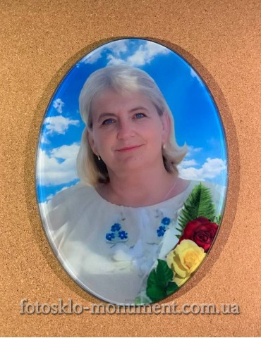 Фото на склі на пам'ятник №331