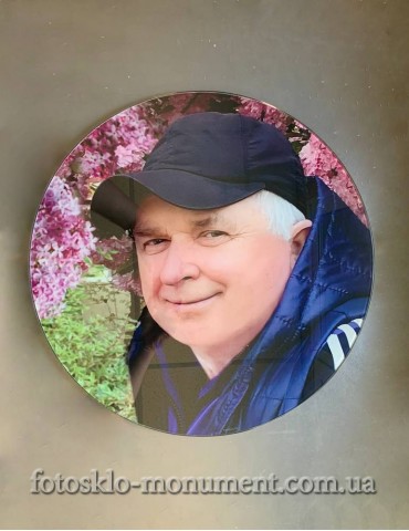 Фотоскло у формі кола №115