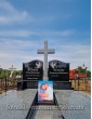 Памятник двойной  с фотостеклом 