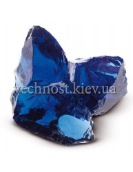 Стеклянные камни для декора синий BLU Cobalt