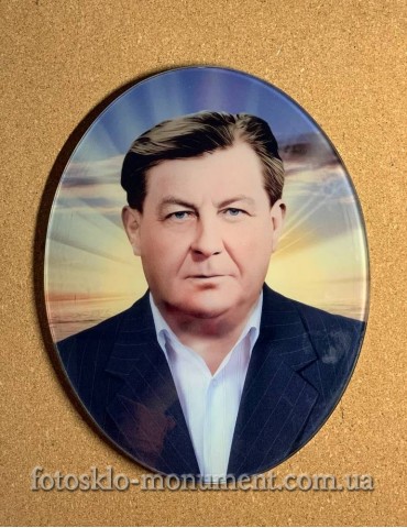 Фото на склі на пам'ятник №345
