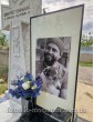 Пам'ятник Козацький Хресті з мармуру з фотосклом, військовому ЗСУ