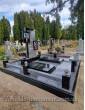 Двойной памятник из гранита с фотостеклом