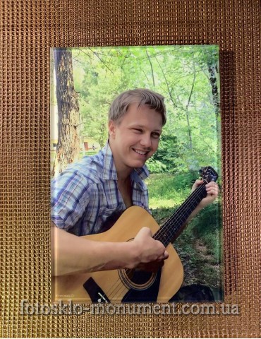 Фото на склі на пам'ятник №303