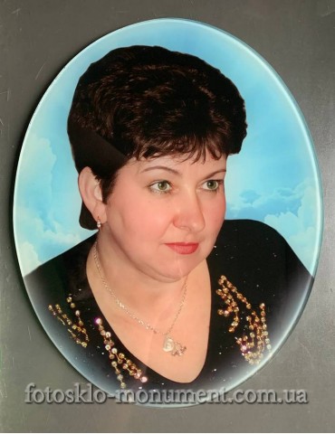 Фотоскло у формі овалу №78