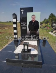 Пам'ятник військовому з фотосклом Пам'ятник військовому з фотосклом