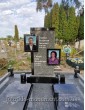 Двойной памятник из гранита с фотостеклом