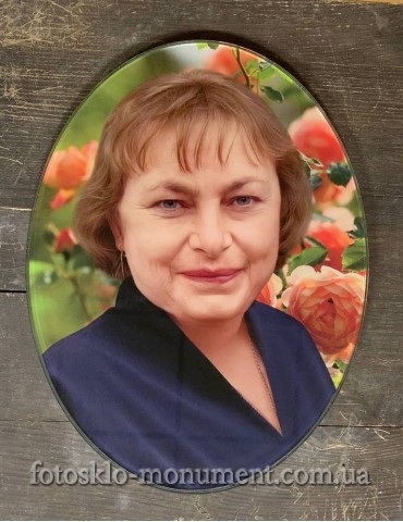 Фотоскло у формі овалу №64