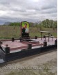 Пам'ятник з червоного та чорного граніту з кольоровим фотосклом