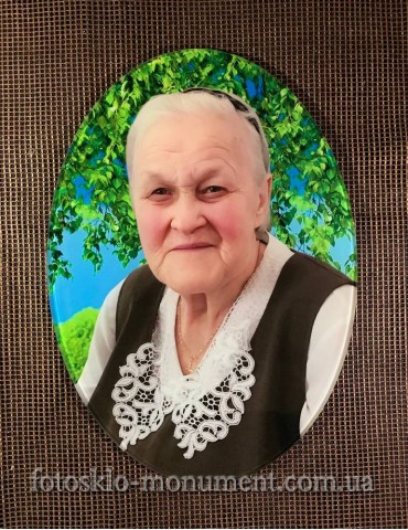 Фотоскло у формі овалу №189