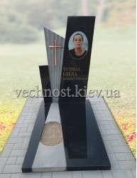 Пам'ятник для мами з портретом під склом