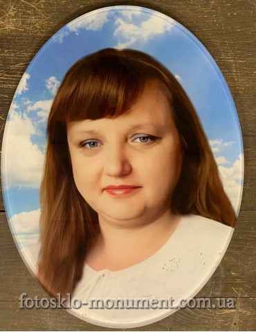 Фотоскло у формі овалу №93