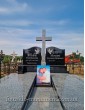 Памятник двойной  с фотостеклом 