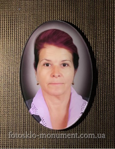 Фотоскло у формі овалу №109