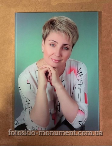 Фото на склі на пам'ятник №334