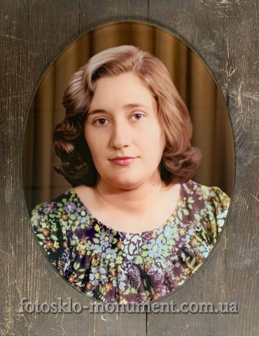 Фотоскло у формі овалу №76