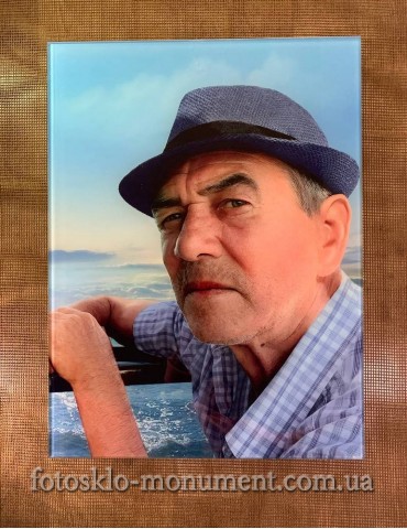 Фото на склі на пам'ятник №382