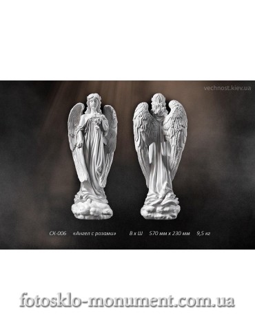 Скульптура Ангел с розами