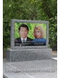 Памятник двойной с фото в стекле
