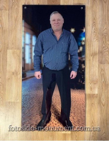 Фото на склі на пам'ятник №350