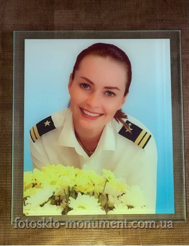 Фото на склі на пам'ятник №389