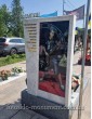 Памятник военному из мрамора с фотостеклом