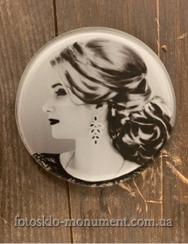 Фотоскло у формі кола №65