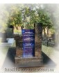 Пам'ятник з граніту з фотоскла блакитний