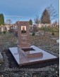 Памятник из розового гранита папе