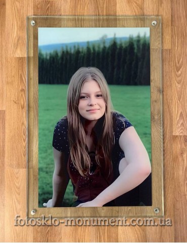 Фото на склі на пам'ятник №349