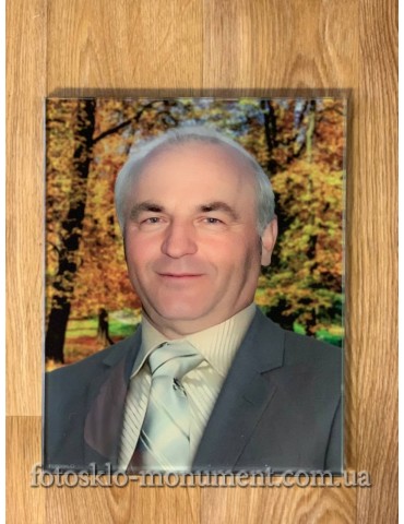 Фото на склі на пам'ятник №353