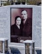 Двойной памятник с фотостеклом