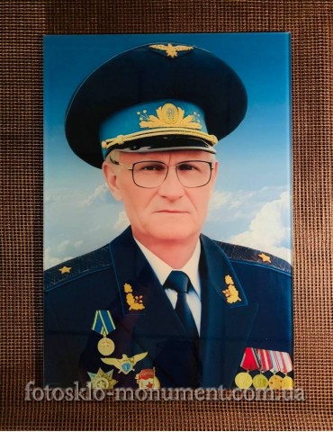 Фото на склі на пам'ятник №366