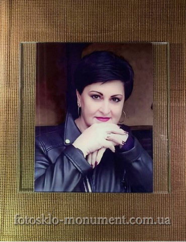 Фото на склі на пам'ятник №325