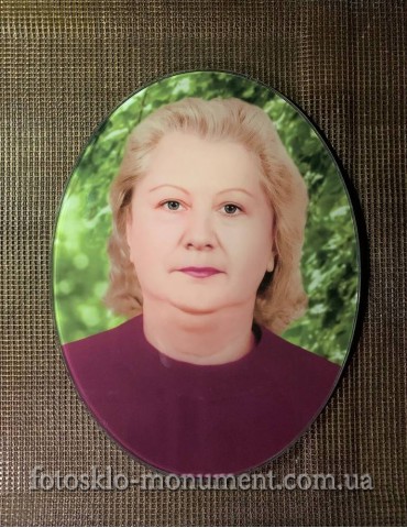 Фотоскло у формі овалу №73