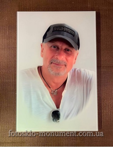 Фото на склі на пам'ятник №307