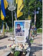 Памятник военному из мрамора с фотостеклом