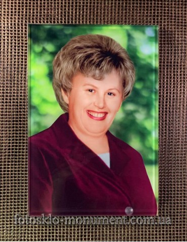 Фото на склі на пам'ятник №292