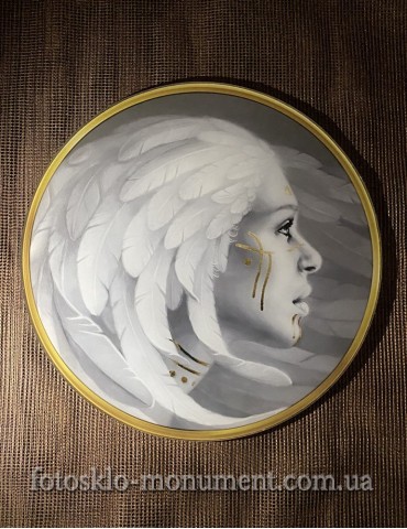 Фотоскло у формі кола №69