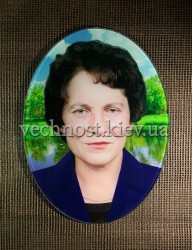 Фотоскло у формі овалу №196 Фотоскло у формі овалу №196