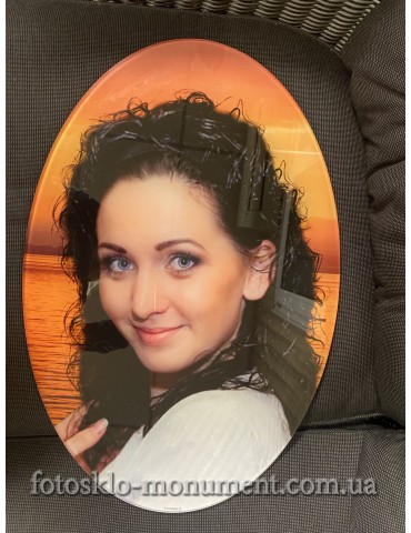 Фотоскла в формі овалу №40