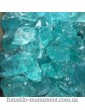 Стеклянные камни для декора голубой AZZURO