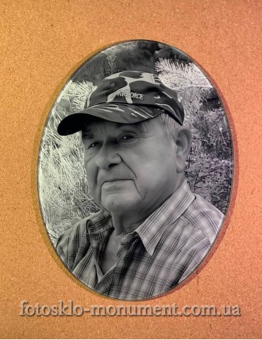 Фотоскло у формі овалу №242