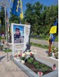 Пам'ятник військовому з мармуру з фотосклом