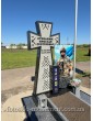 Пам'ятник військовому Козацький хрест з фотосклом