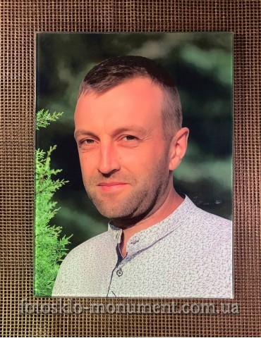 Фото на склі на пам'ятник №364