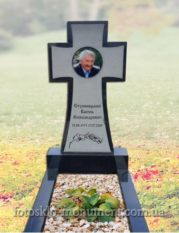 Пам'ятник Козацький хрест з фотосклом