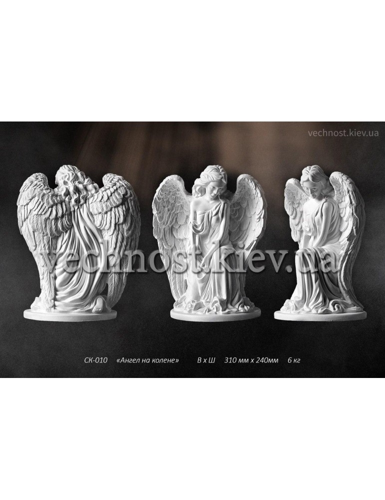 Скульптура Ангел на колене №3
