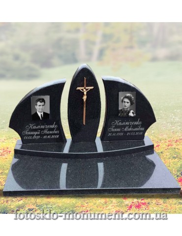 Сімейний пам'ятник з фотоскла